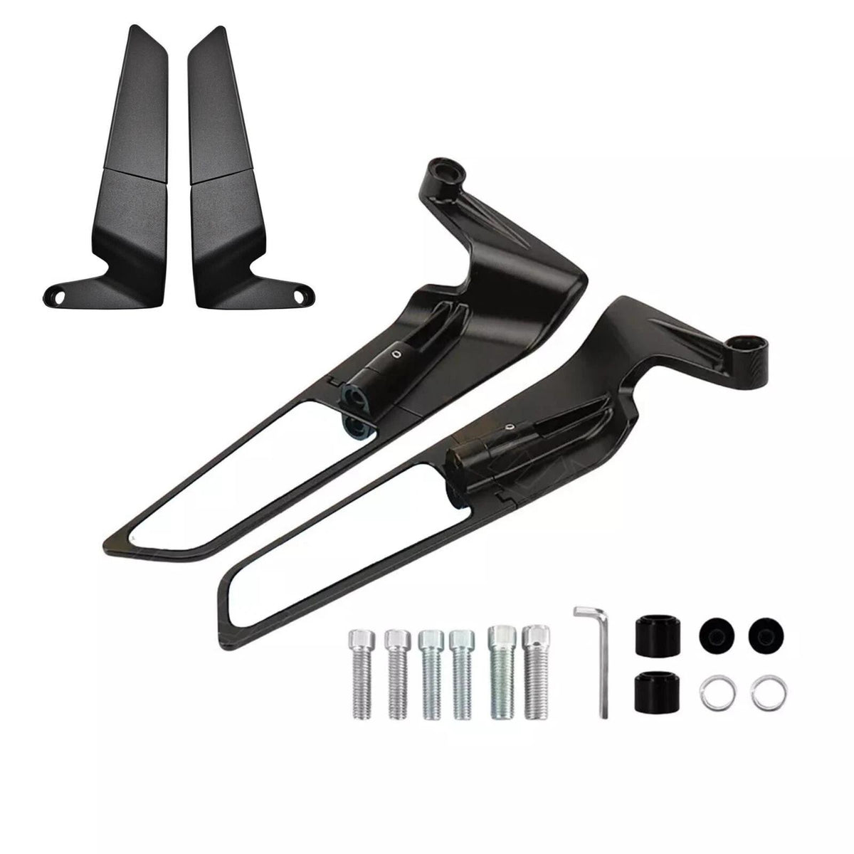 For 2024 Yamaha MT-03 MT-07 MT-09 MT-10 Motorcycle Wind Wing Rear View Mirrors