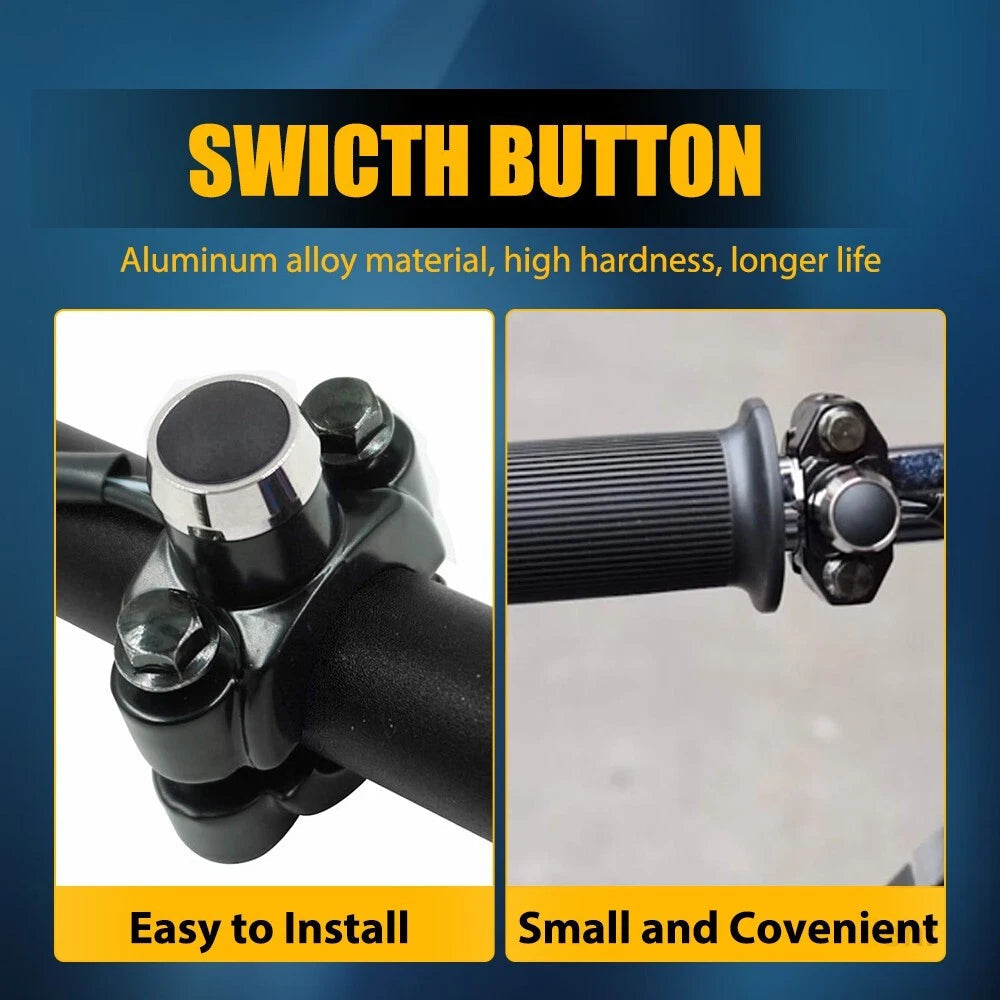 Universal Motorcycle Switch Horn Handlebar Mount Push Button Momentary Start EOA 6B93BC-57