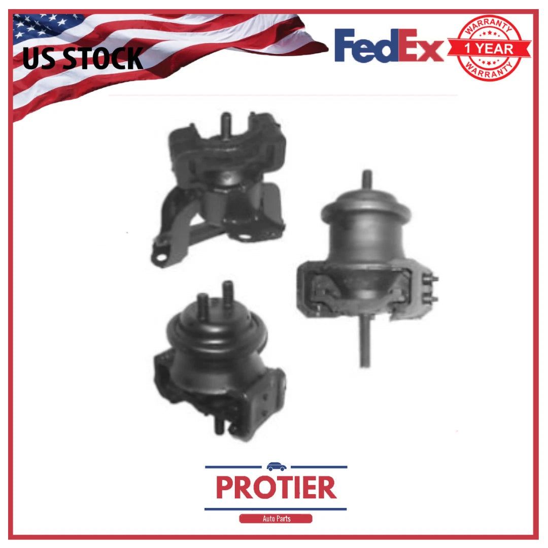 Motor Mount Set 3PCS for 1995 - 1996 MAZDA MILLENIA 2.5L 6B93BC-57