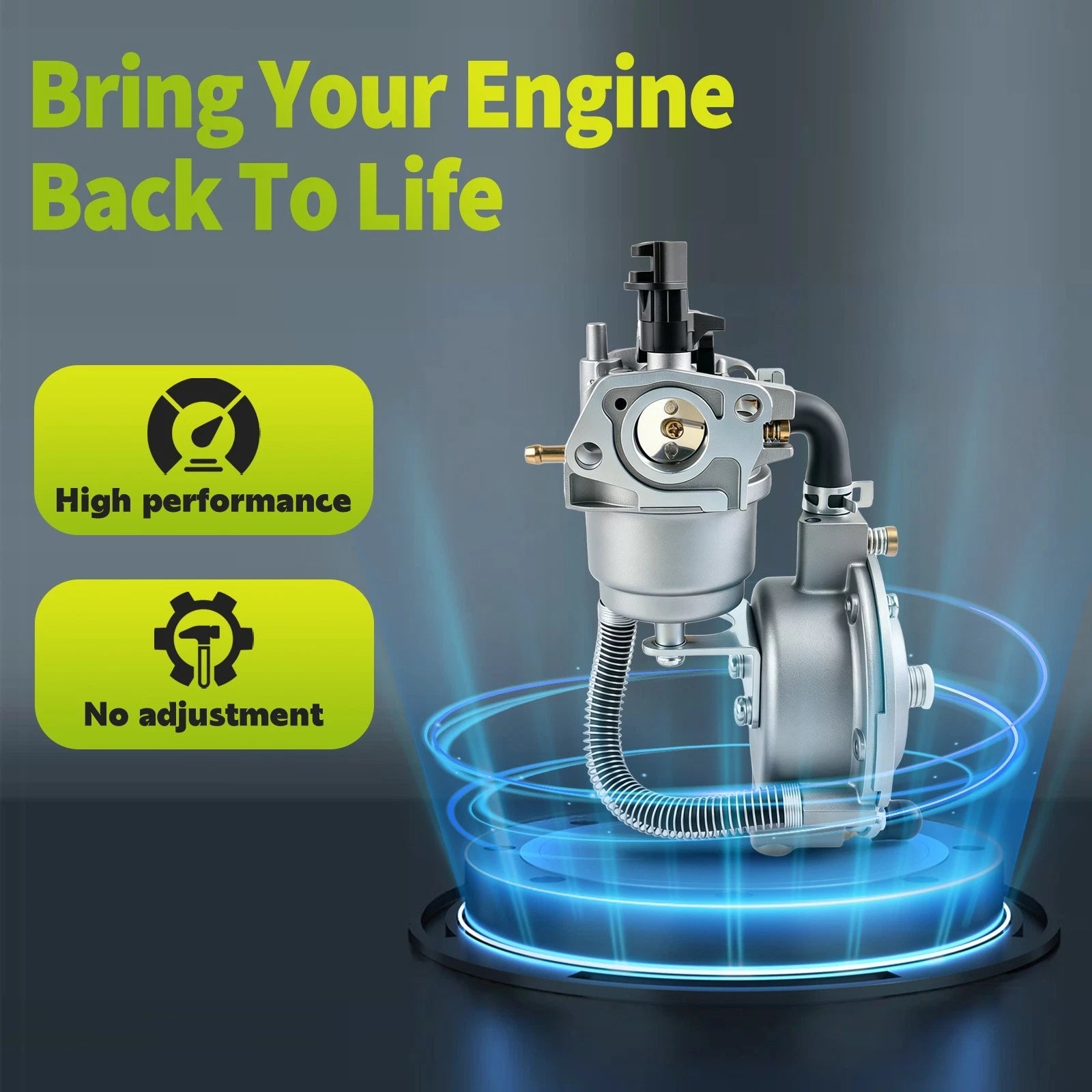 170F Dual Fuel Carburetor GX200 LPG Conversion Kit for Generator Propane US 6B93BC-57