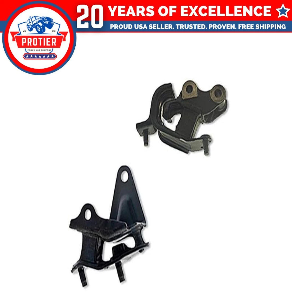 Fits 2003-2007 Honda Accord 2.4L MANUAL Front & Rear Trans Mount Set 2pcs : 6B93BC-57