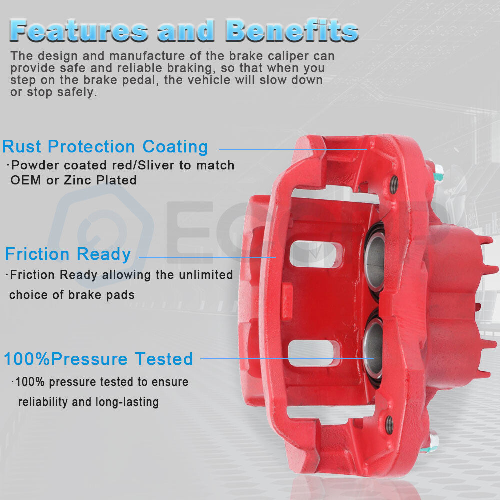 Rear Right Brake Caliper 1Pc  Set Zinc For 2000-2003 2004 2005 Ford Excursion 6B93BC-57