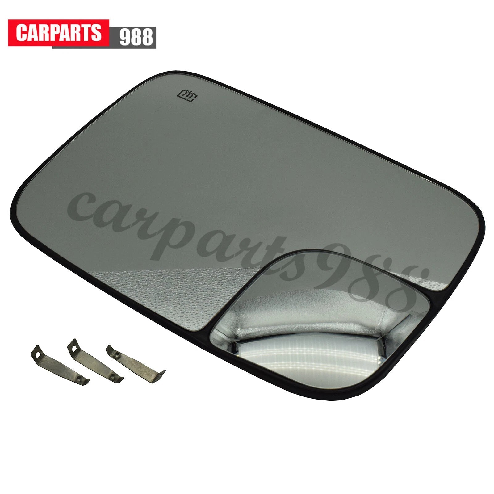 Left Side Door Mirror Glass Power Heated for 2005-2009 Dodge Ram 1500 2500 3500 6B93BC-57