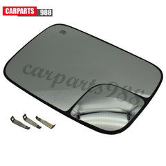 Left Side Door Mirror Glass Power Heated for 2005-2009 Dodge Ram 1500 2500 3500 6B93BC-57