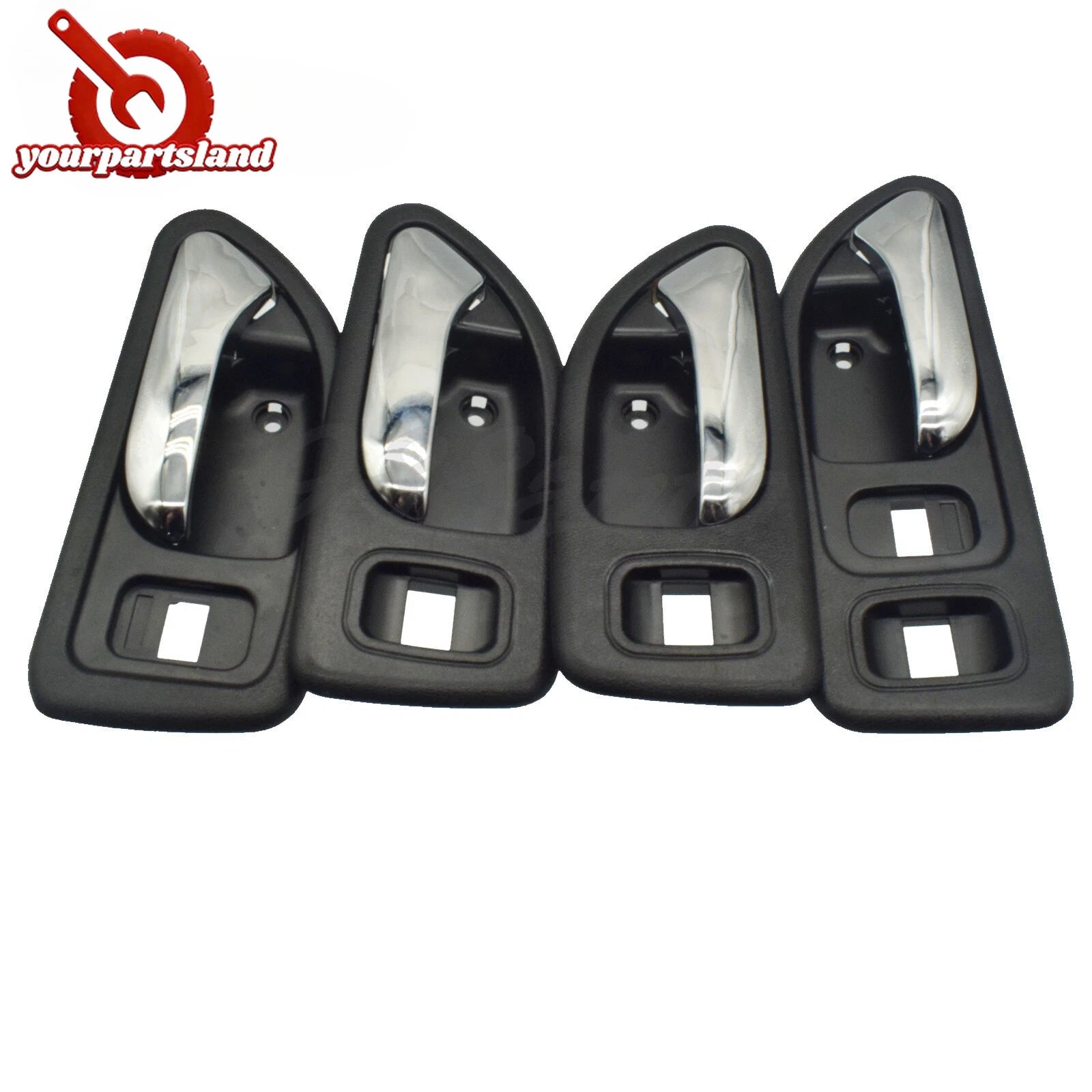 Black/Beige Inside Door Handle Front Rear Left/Right for 1994-1997 Honda Accord 6B93BC-57