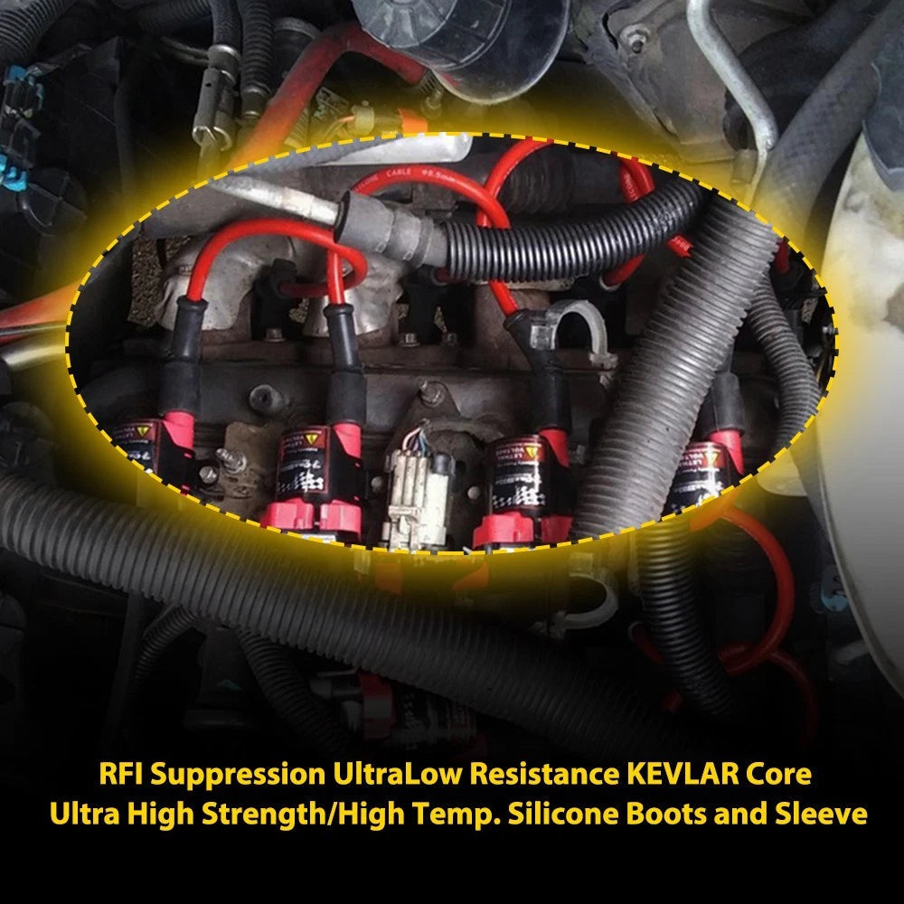 758EE Spark Plug Wire Set for 2014-18 GMC Sierra 1500 Chevrolet Silverado 1500 A 6B93BC-57