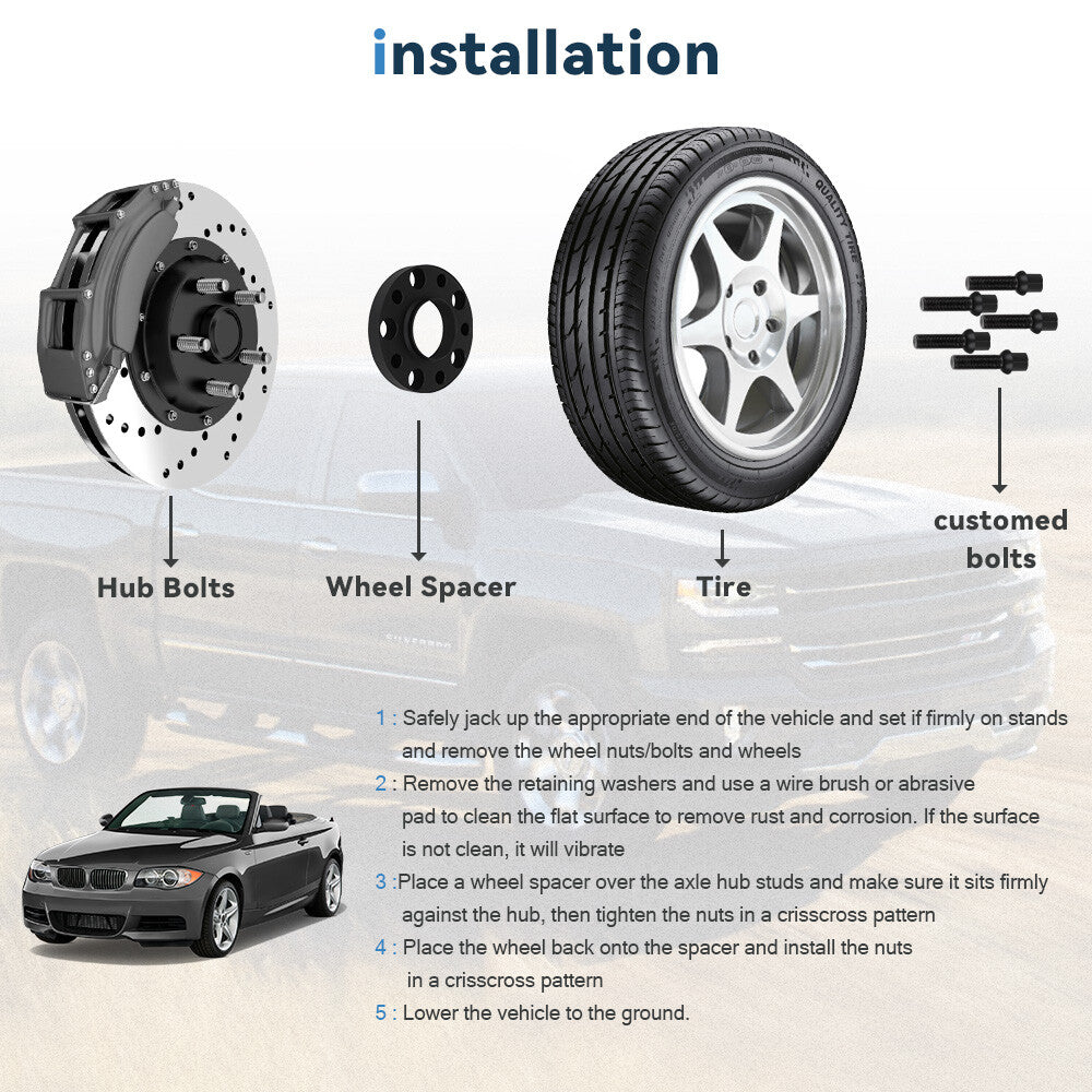 2 Pcs 20mm 5x120 Hub Centric Wheel Spacers 12x1.5 For BMW 528i 525i 328i E36 E46 6B93BC-57