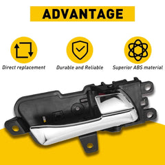 Interior Door Handle For 2011-2015 Hyundai Sonata Front Rear Passenger Chrome EA 6B93BC-57