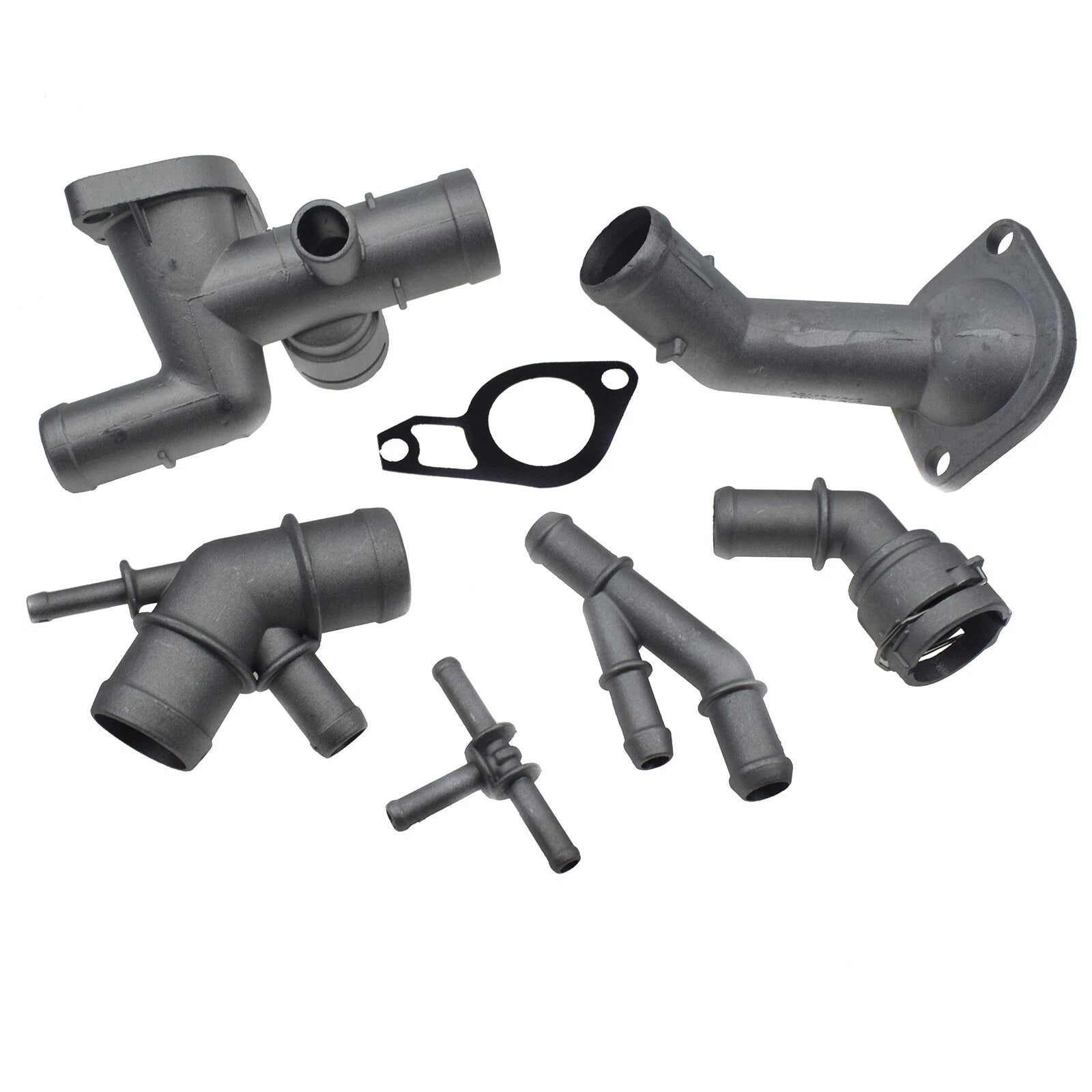 6PCS Aluminum Coolant Flange For 2000-2005 VW Golf MK4 Jetta GTI Beetle Audi TT 6B93BC-57