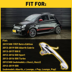Exterior Door Handle Front Driver Left LH Side Hand for Fiat 500 68069943AC EOA 6B93BC-57