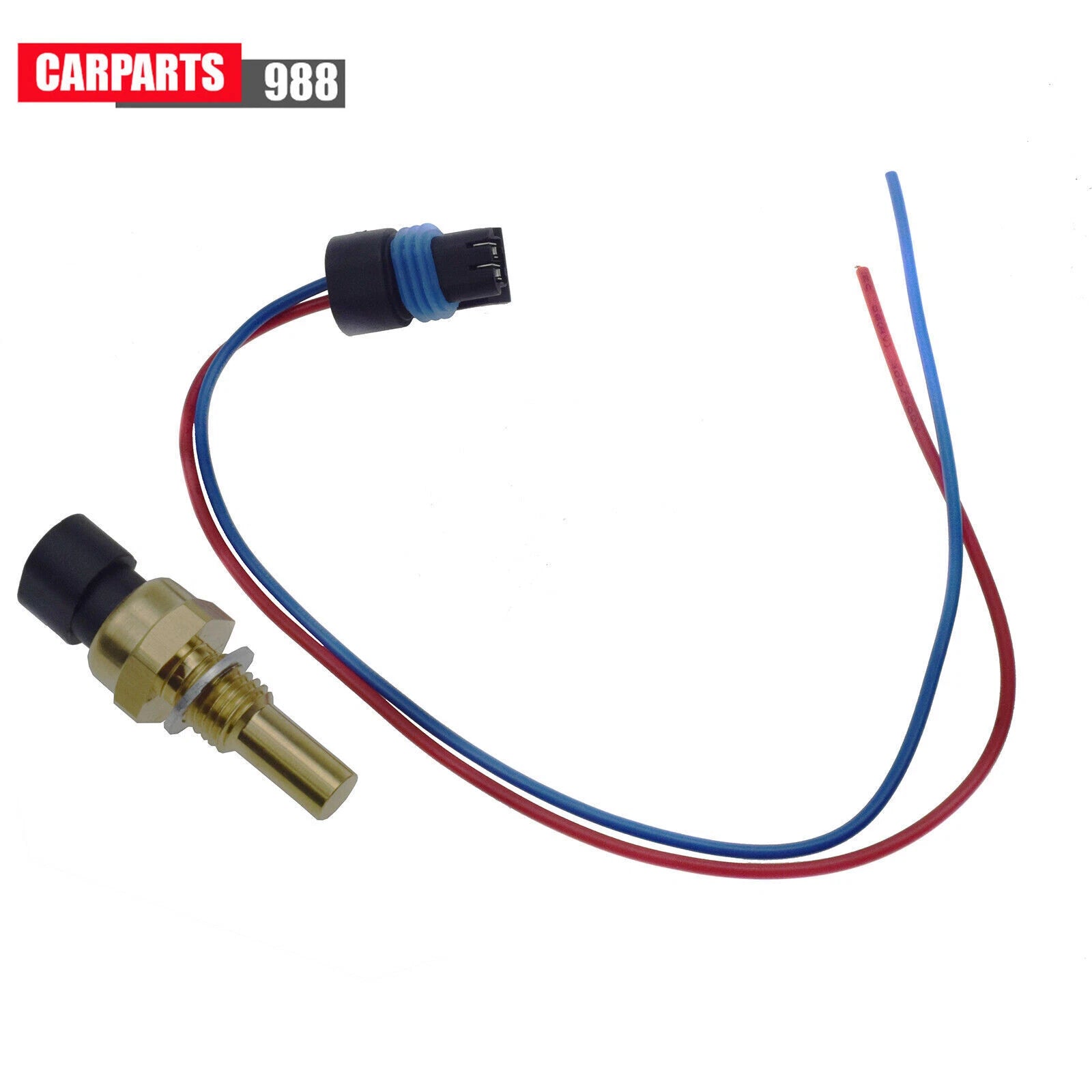 for Buick Cadillac GMC Chevrolet 12608814 Coolant Temperature Sensor +Connector 6B93BC-57