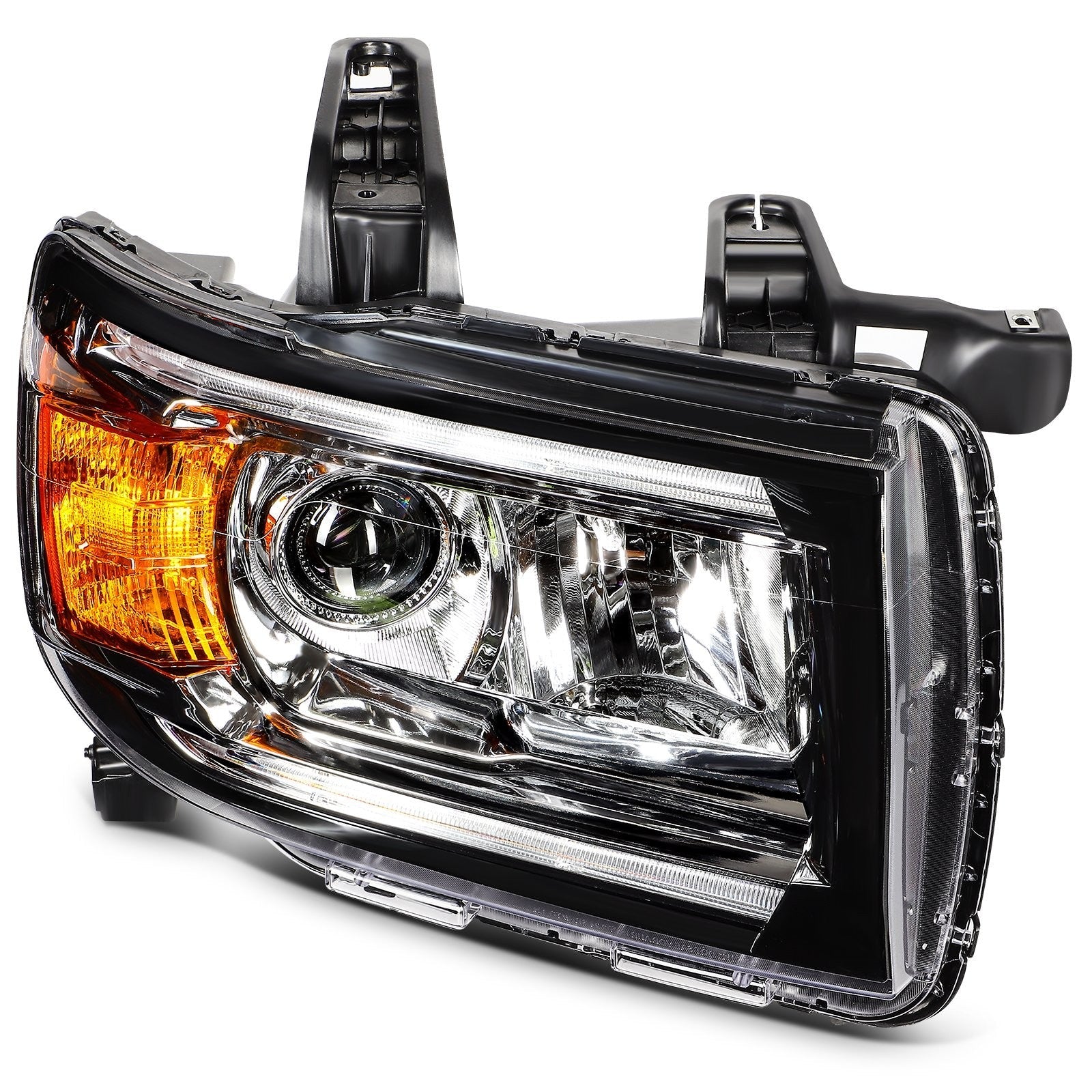 Right Side Headlight For 2015-2022 GMC Canyon 2.5L 2.8L 3.6L Black Amber 6B93BC-57