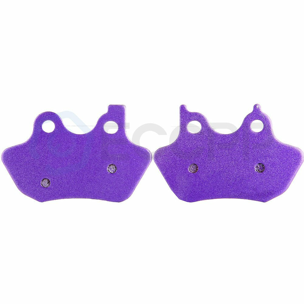 2 Pair Brake Pads Rear For Harley-Davidson EFI FLSTFI Fatboy 01-06 Carbon Fiber 6B93BC-57