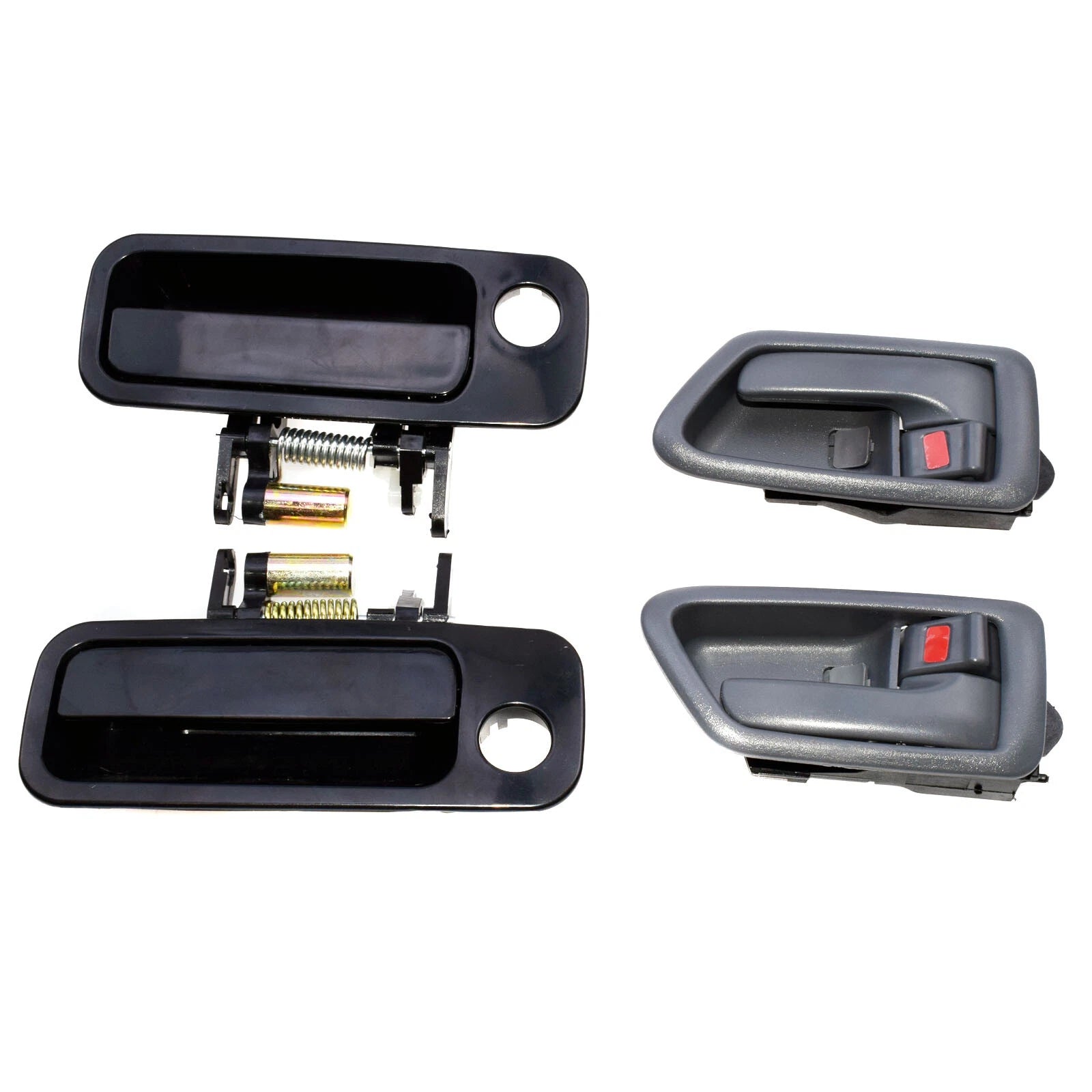 For Toyota Camry 97-01 Black Outside + Gray Inside Door Handle Front Rear LH RH 6B93BC-57
