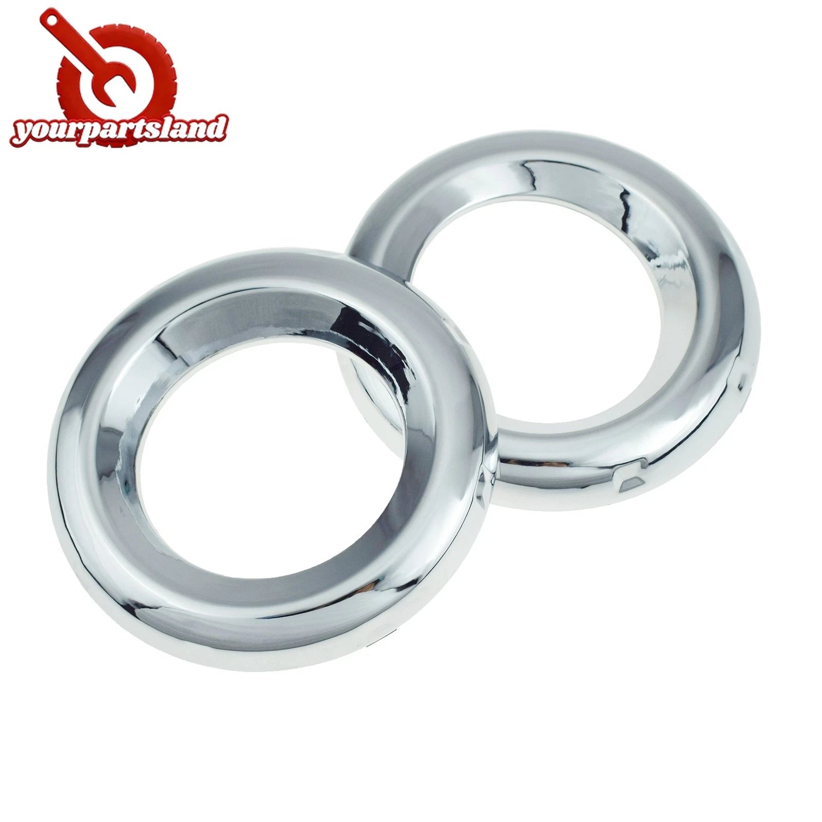 Chrome Fog Light Trim Bezel 2PCS For Toyota RAV4 2009-2012 Left Right 521280R030 6B93BC-57