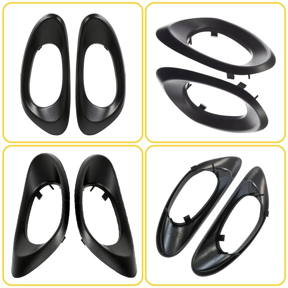 FOR 02-09 Chevy Trailblazer Set Front Inside Handle Door Trim Bezel Textured EOA 6B93BC-57