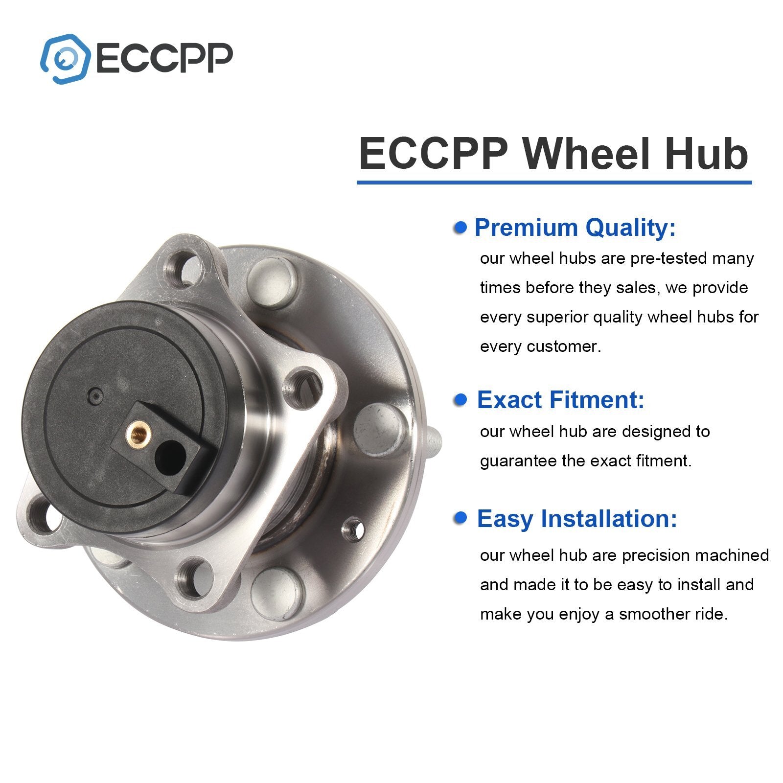 2 Pcs Rear Wheel Hub Bearings Assembly FWD For 2007 2008-2014 Mazda CX-9 3.7L 6B93BC-57