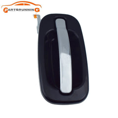 Rear Left Black w/Chrome Lever Door Handle for 99-06Silverado Tahoe Sierra Yukon 6B93BC-57