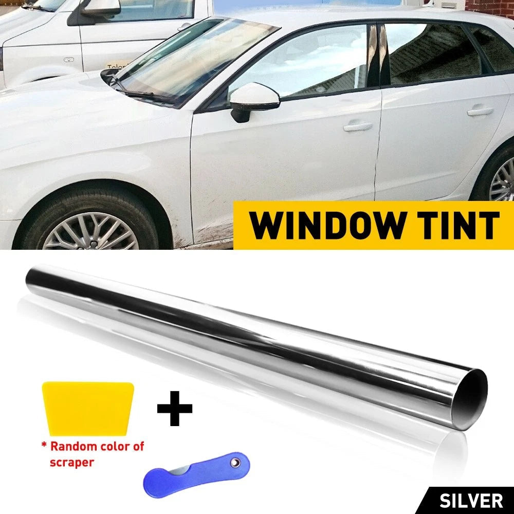 Silver 10ft 35% VLT Uncut Roll Window Film Tint 20" x10ft For Car Home Glass EOA 6B93BC-57