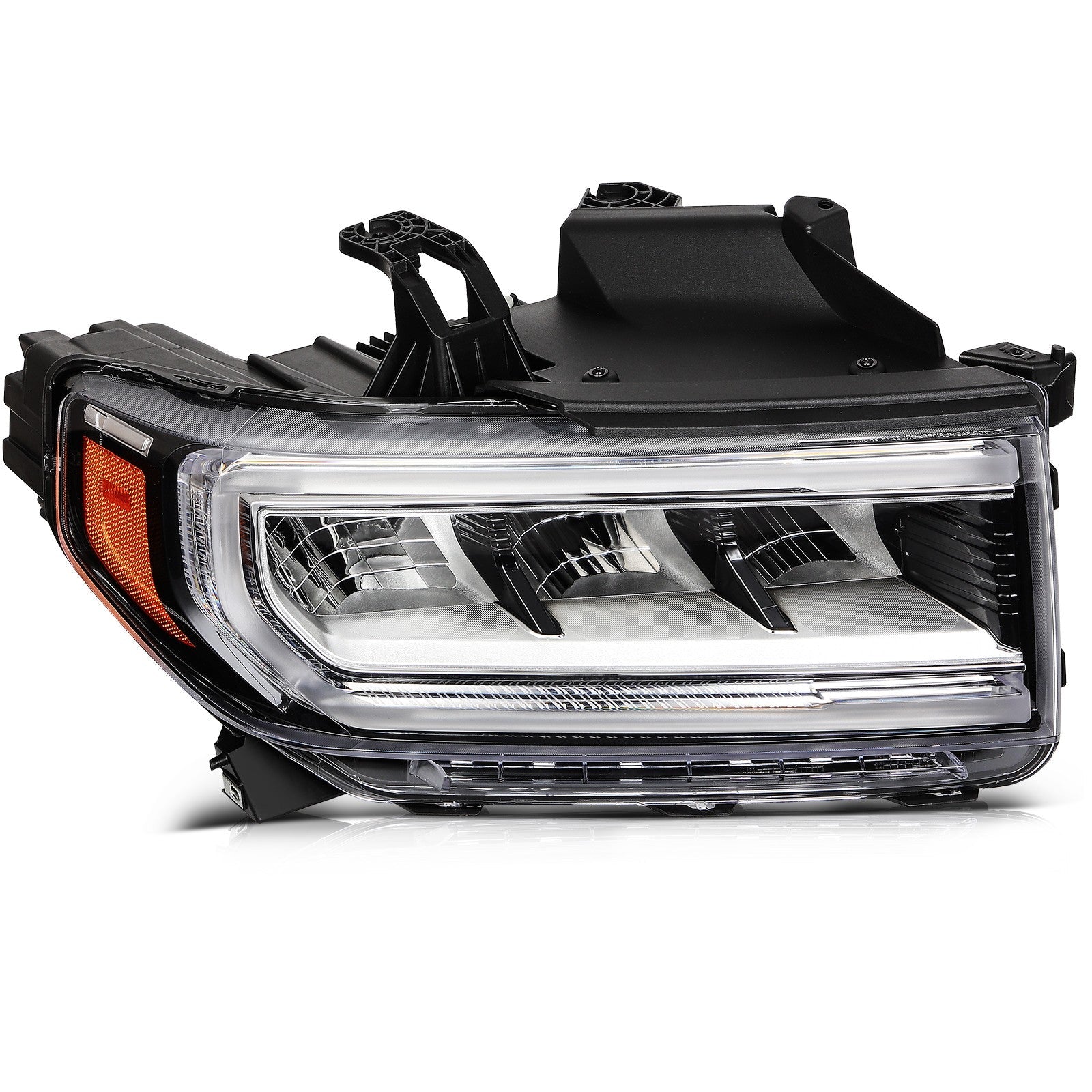 Passenger Right Side LED Headlight Assembly For 2020-2023 GMC Acadia Black Amber 6B93BC-57