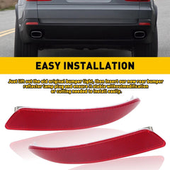 2pcs Rear Bumper Reflector Tail Light Lamp Case LH RH For 2007-2013 BMW X5 E70 A 6B93BC-57