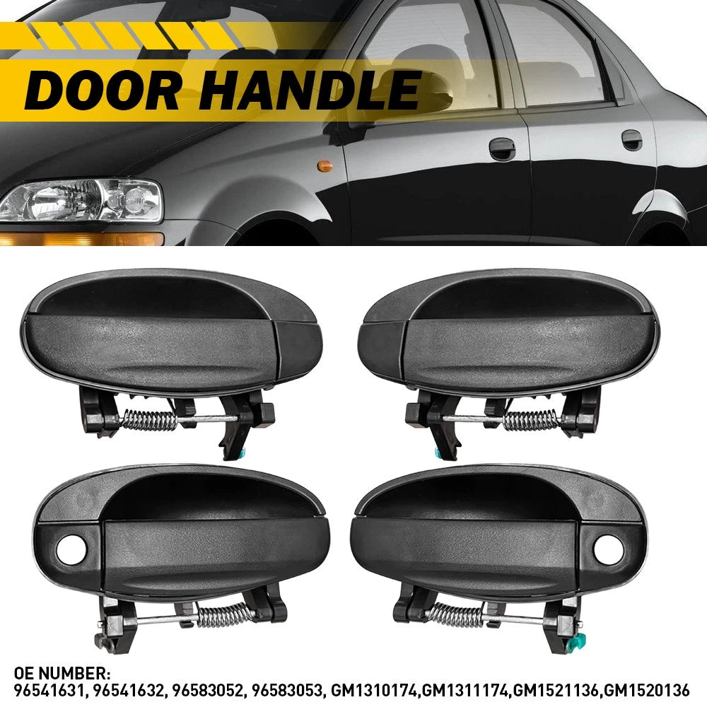 Set of 4 For 2004-2008 Chevy Aveo Outside Door Handles Front Rear Left Right EOA 6B93BC-57