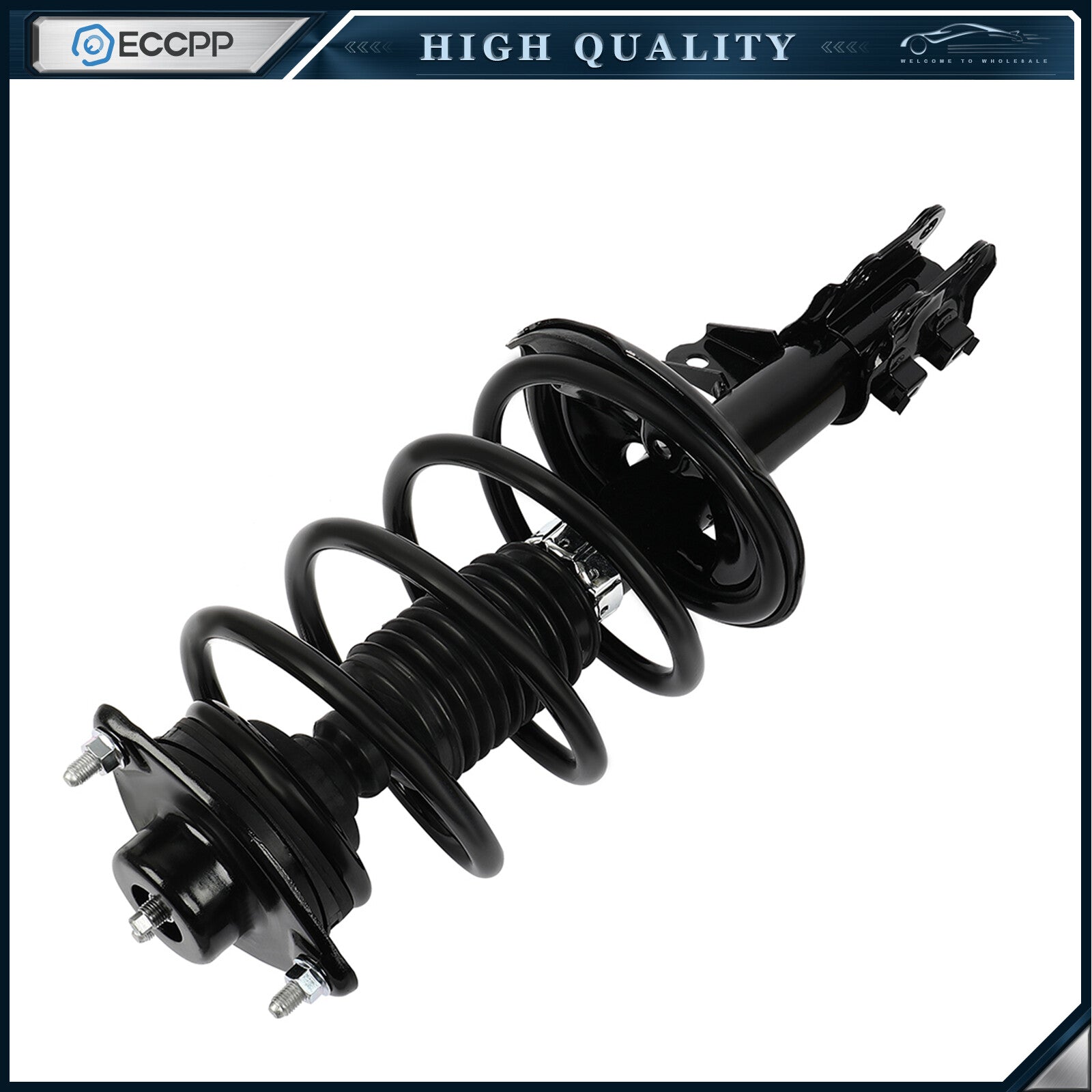 2pcs Front Complete Struts Mounts & 2pcs Rear Shocks Fits 2010-2013 Kia Forte 6B93BC-57