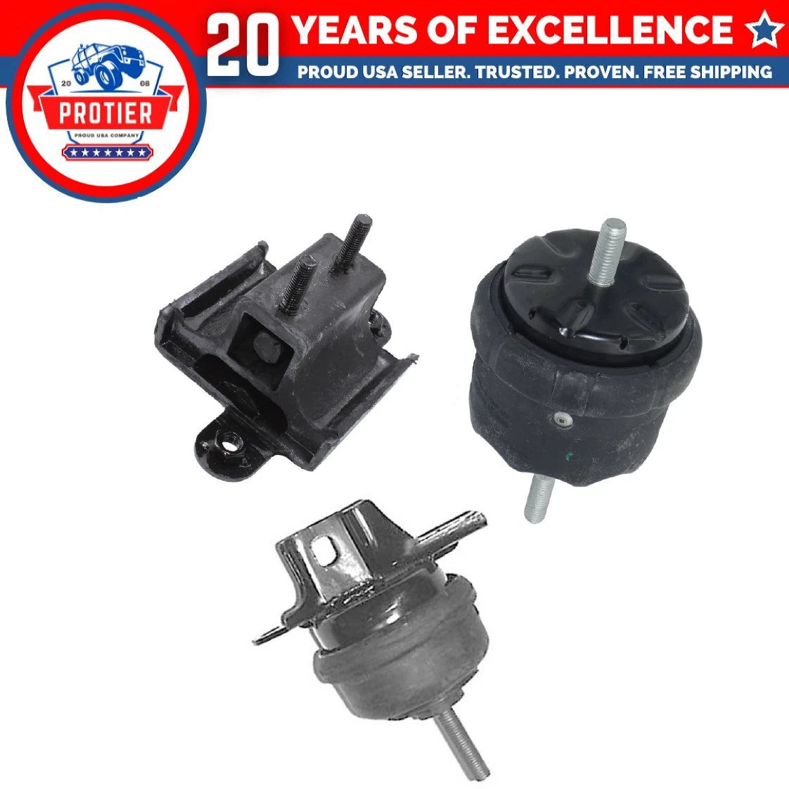 3PCS Trans Mount Set for 2000 - 2005 Buick Lesabre / Pontiac Bonneville 3.8L 6B93BC-57