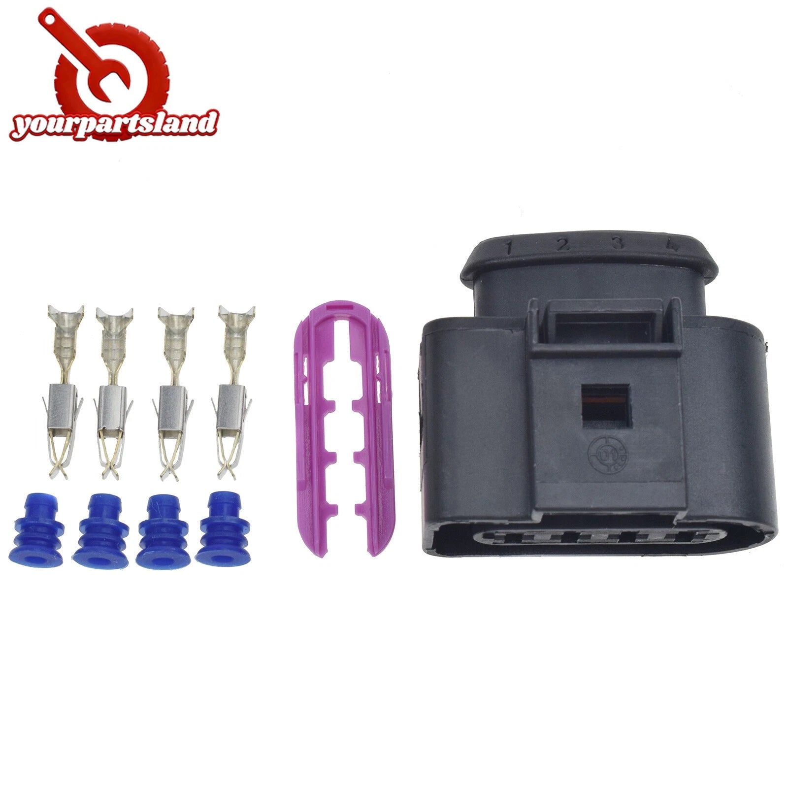 4X Ignition Coil Connector Repair Kit For Audi A4 A6 A8 Passat Jetta 1J0973724 6B93BC-57