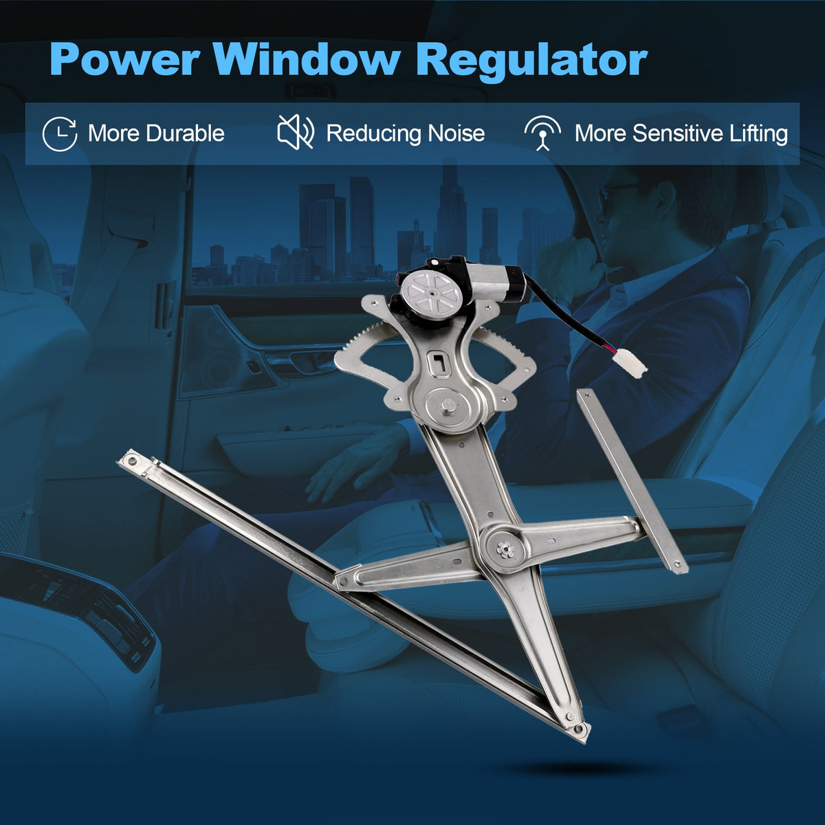 For 2003-2008 Toyota for Corolla Front RH Side Window Regulator w/ Motor