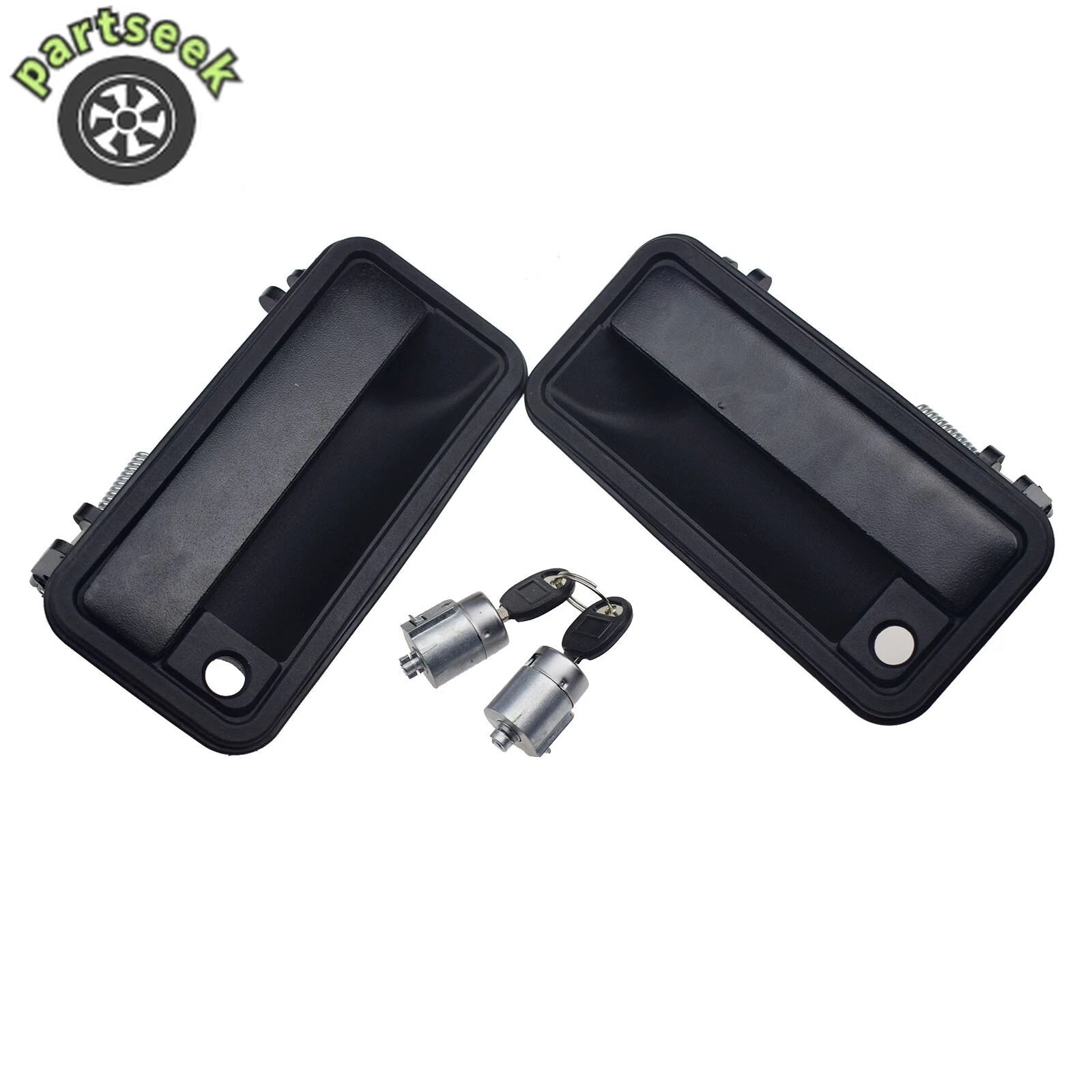 Front L & R Outside Door Handle & Lock Cylinder Kit Set for Chevy GMC 15032305 6B93BC-57