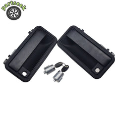 Front L & R Outside Door Handle & Lock Cylinder Kit Set for Chevy GMC 15032305 6B93BC-57