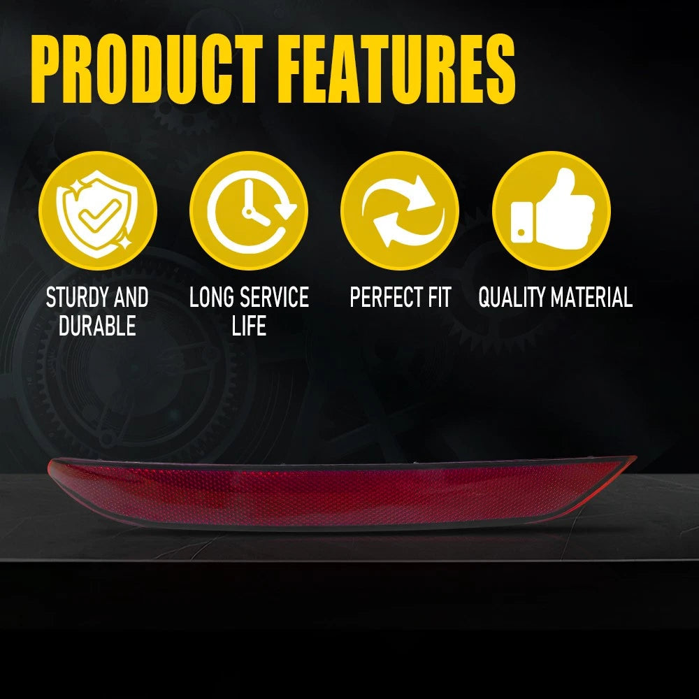 Fits For VW Jetta 2019-2021 Left Side Rear Bumper Reflector Light Brake Lamp EOA 6B93BC-57