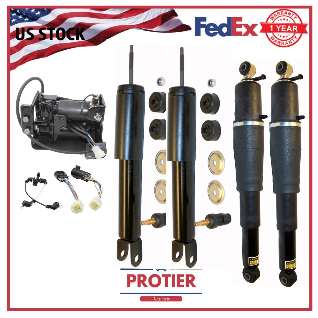 Air Suspension Compressor with shock absorber For Cadillac Escalade ESV GMC 6B93BC-57