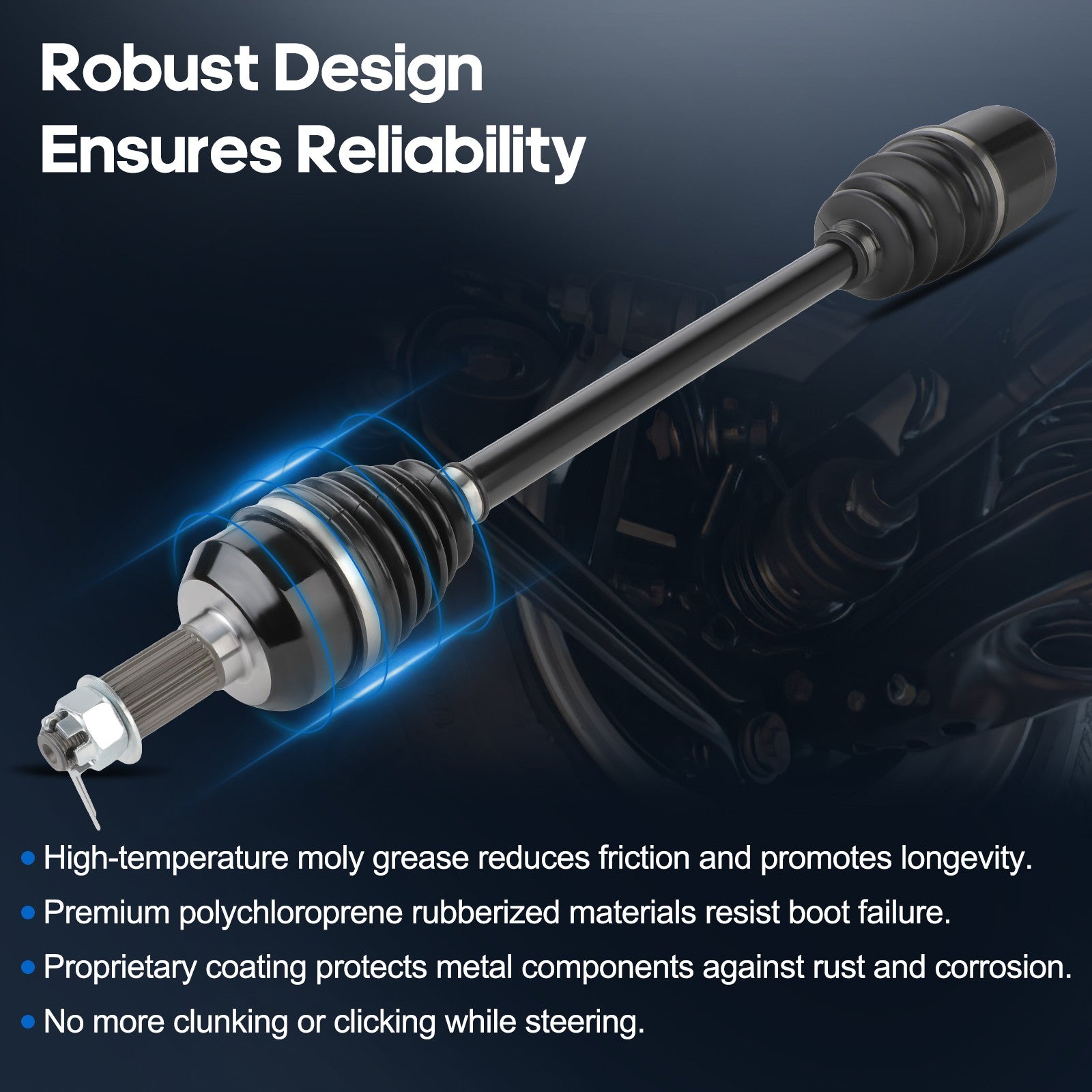 ECCPP CV Axle Set Fits Polaris General 1000 2018-2020 Rear Left & Right KOEEP