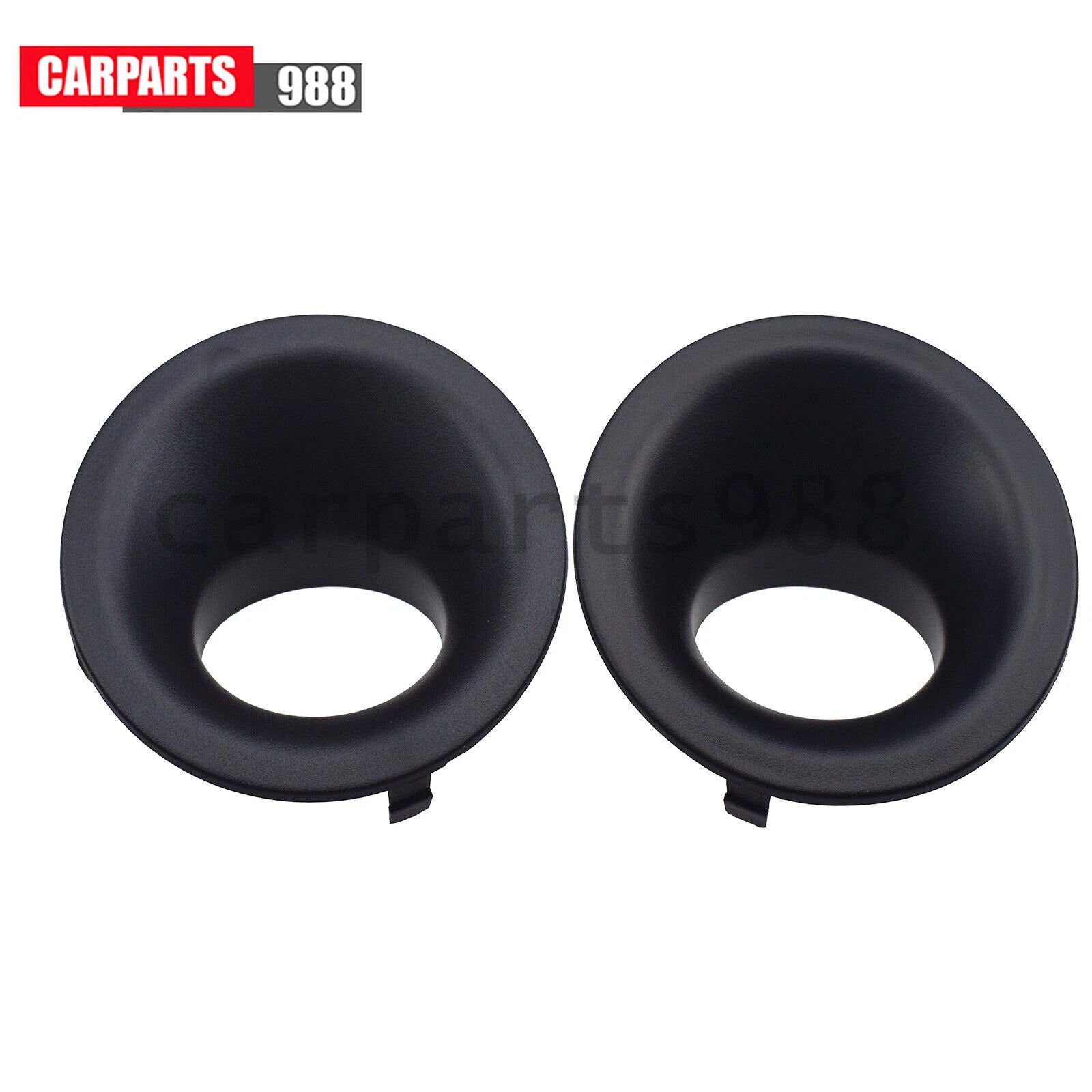 Pair Left Right Front Bumper Fog Light Bezel Cover For 2015-23 Dodge Challenger 6B93BC-57