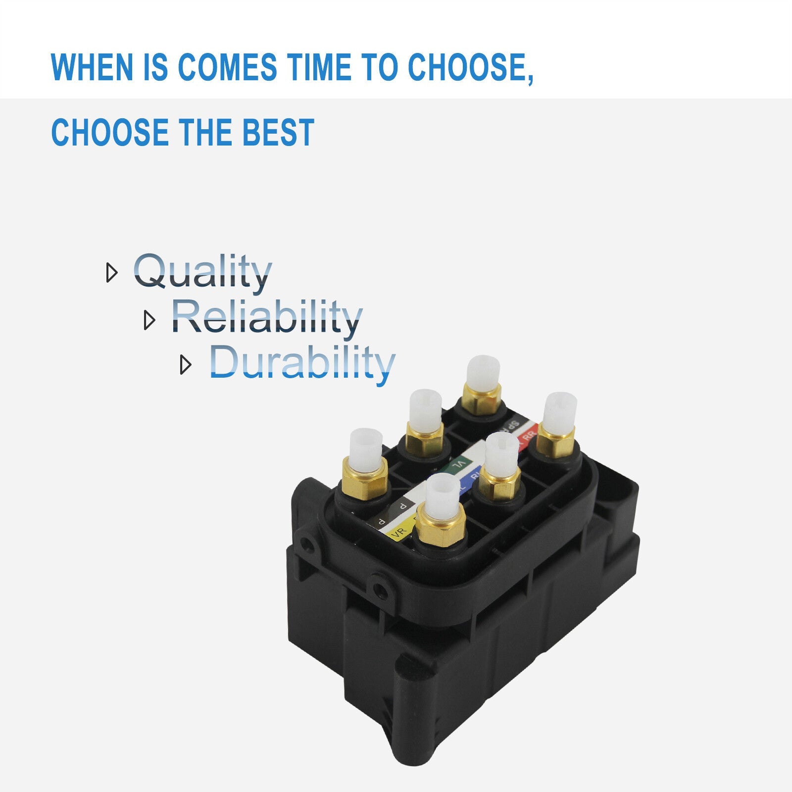 Air Suspension Solenoid Valve Block For Audi A6 C7 S6 A7 S7 A8 D4 2014-2018 6B93BC-57