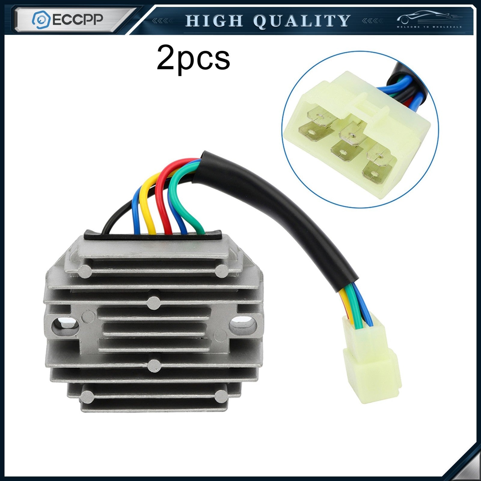 ECCPP 2Pcs Rectifier Fits JOHN DEERE 4010 4100 4110 4115 Yanmar Engine M807915 ECCPP