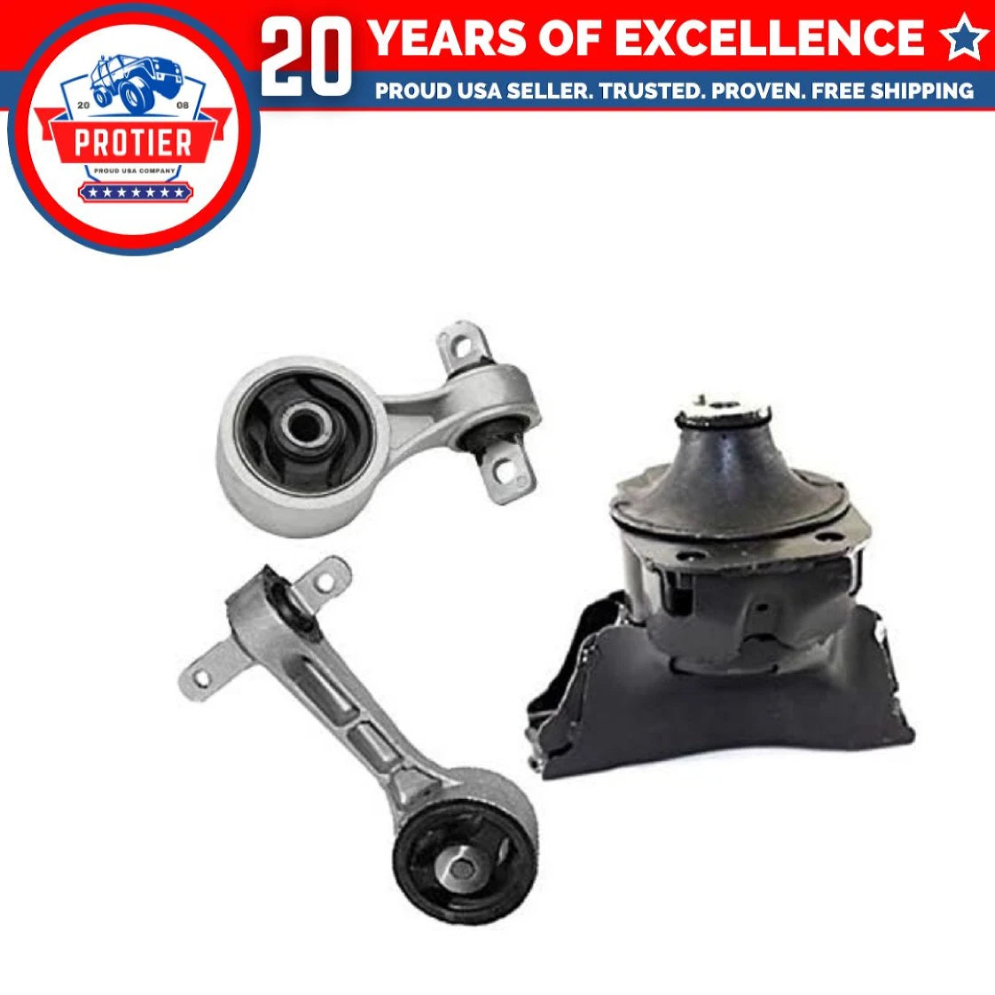 Engine Motor & Torque Strut Mount 3PCS Set for 2006-2010 Honda Civic 1.8L 6B93BC-57