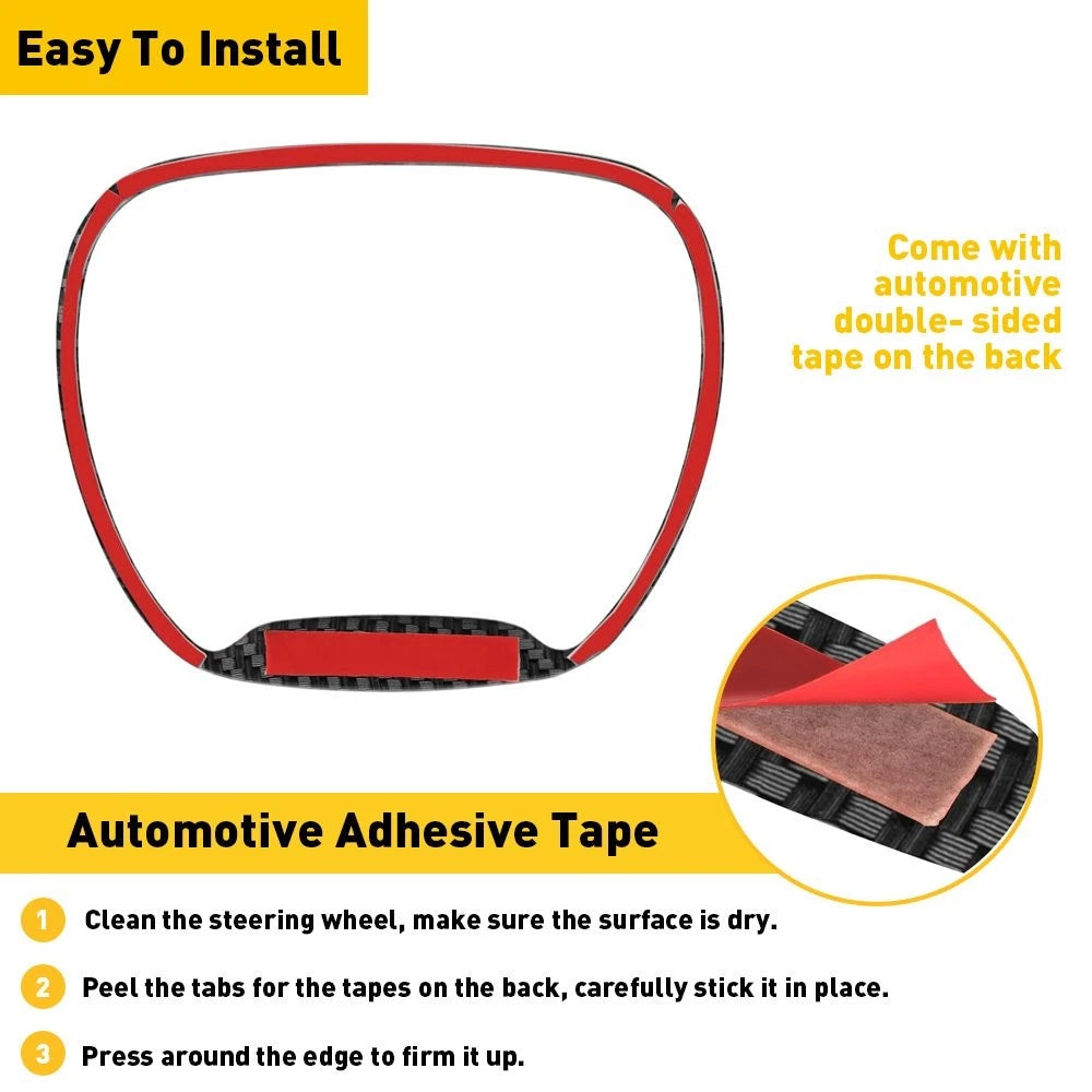 Steering Wheel Trim Cover For Dodge-Challenger Charger Durango 2015+ TX EOA 6B93BC-57