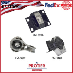 Engine Motor & Trans Mount Set for Ford Focus 2.0L 08-11 3PCS 2986 5312 5322 6B93BC-57