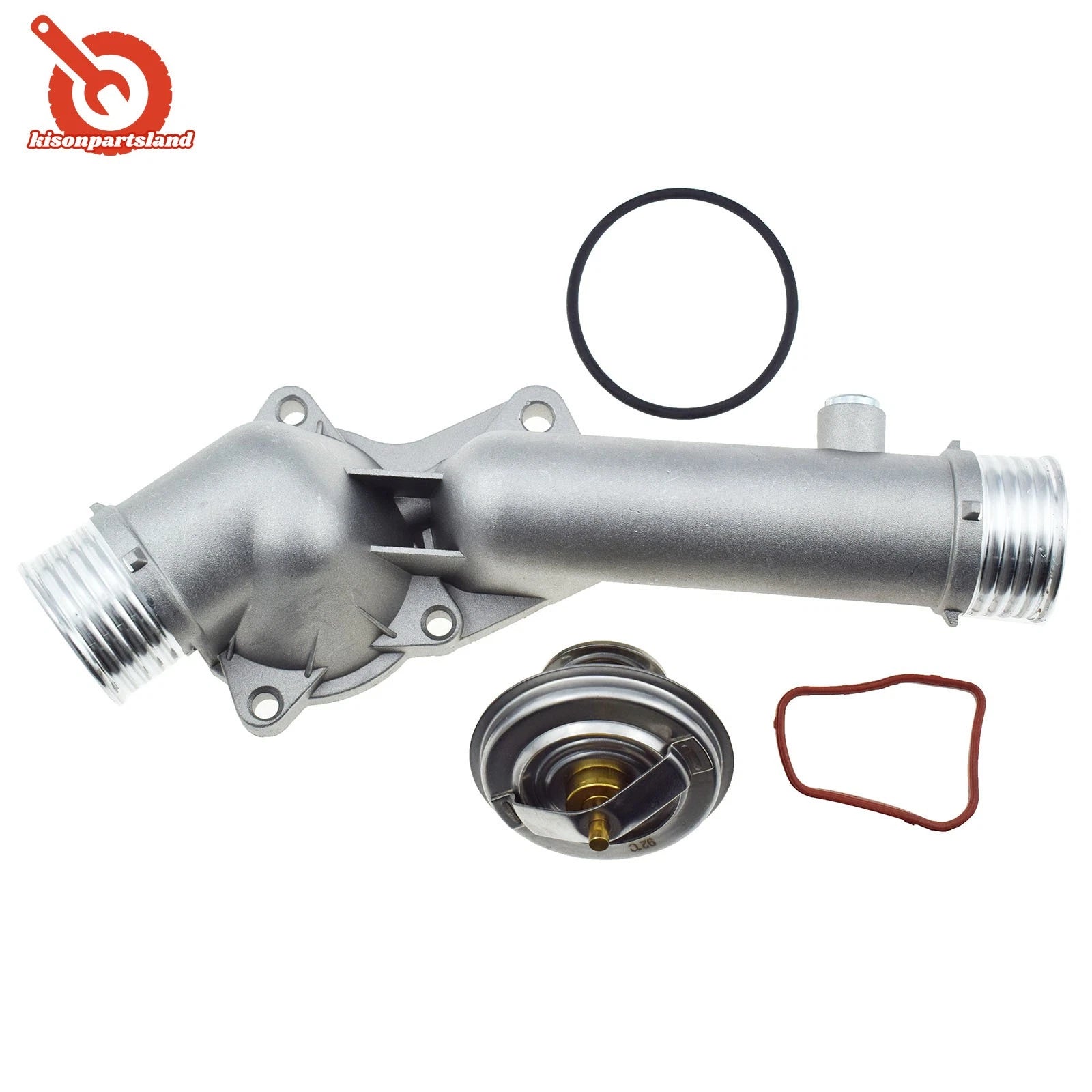 Aluminum Coolant Thermostat & Housing Kit FOR 1996-2000 BMW E39 528I 11531740478 6B93BC-57