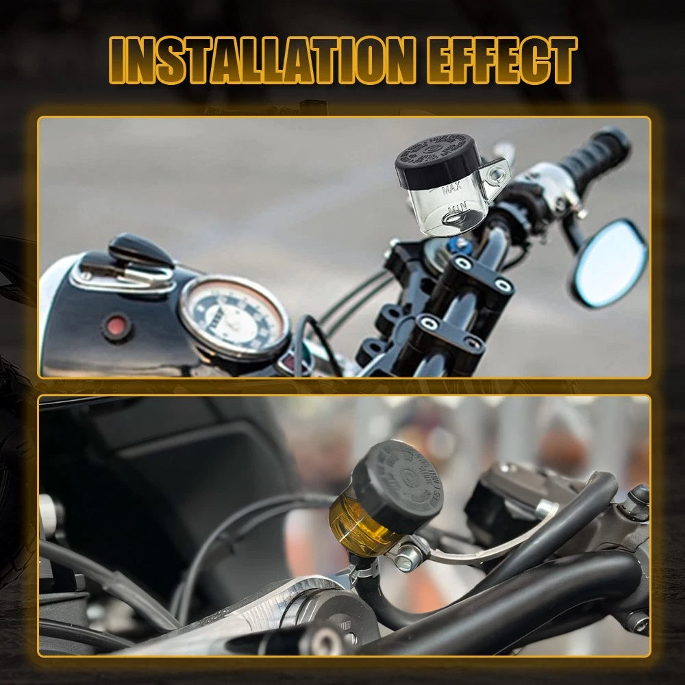 Motorcycle Brake Fluid Reservoir For Honda Kawasaki Ducati Suzuki Yamaha Triumph 6B93BC-57