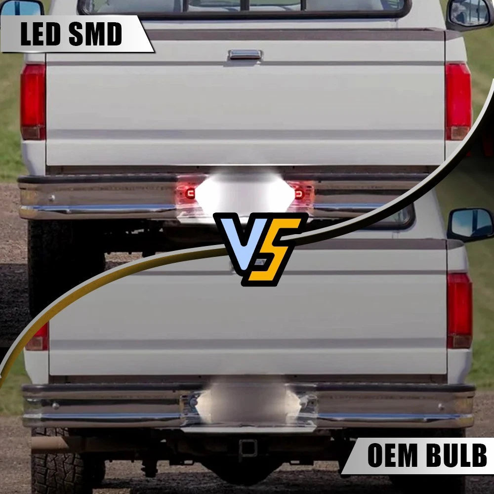 2X Red Tube LED License Plate Lights For Ford F150 F250 F350 Ranger Excursion EA 6B93BC-57