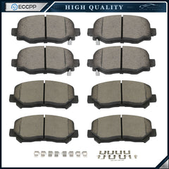 Front Rear Ceramic Brake Pads Kit For Chrysler 200 KCX-100012 6B93BC-57