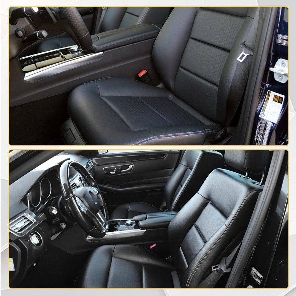 For Mercedes-Benz 2010-2014 E350 E550 Black Driver Bottom Leather Seat Cover EOA 6B93BC-57