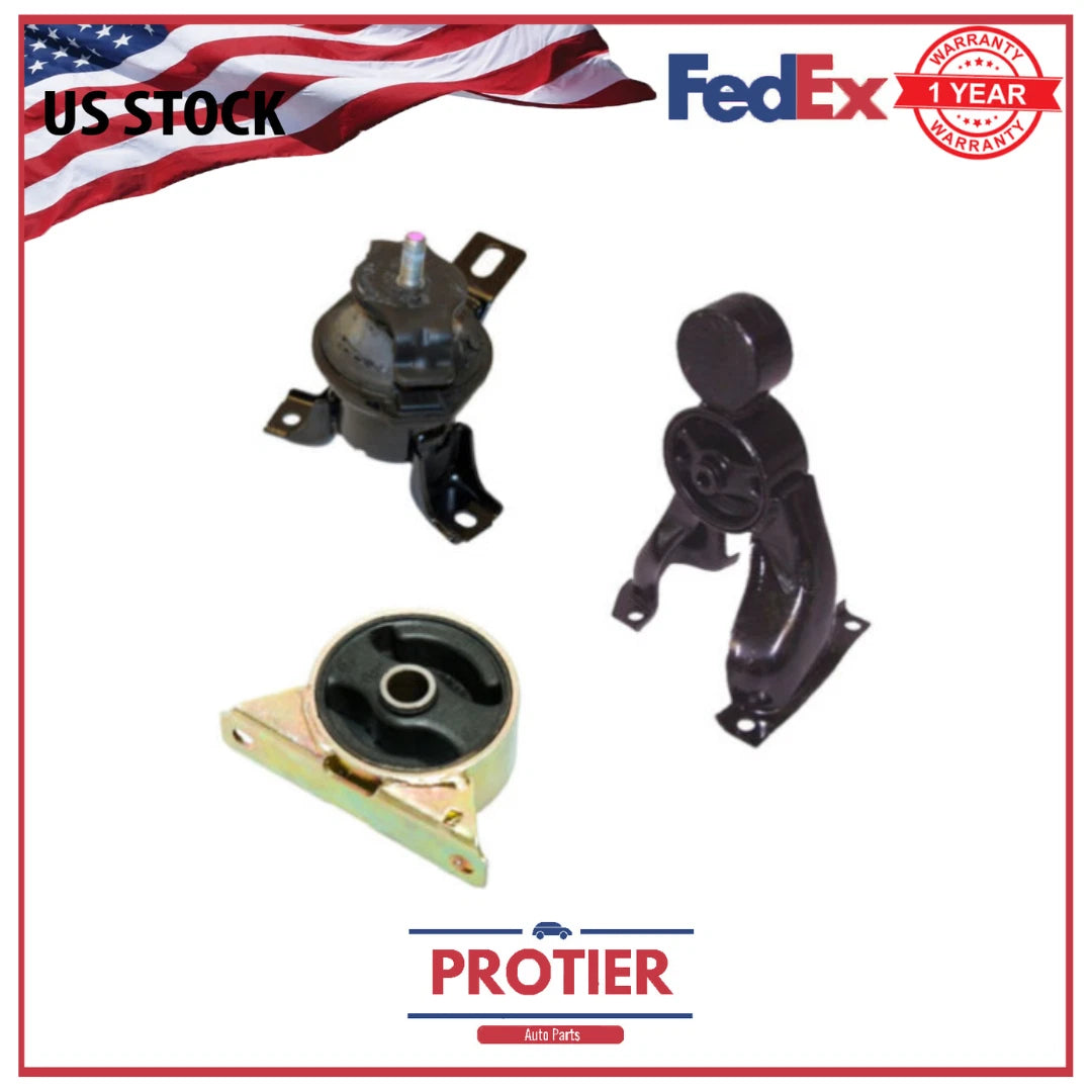 Engine Motor Mount Set 3PCS for 2003 - 2004 Mitsubishi Outlander 2.4L 2WD 6B93BC-57