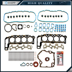 ECCPP Full Head Gasket Set Bolts For 1999-2003 Jeep Dodge 4.7L VIN Code N 6B93BC-57