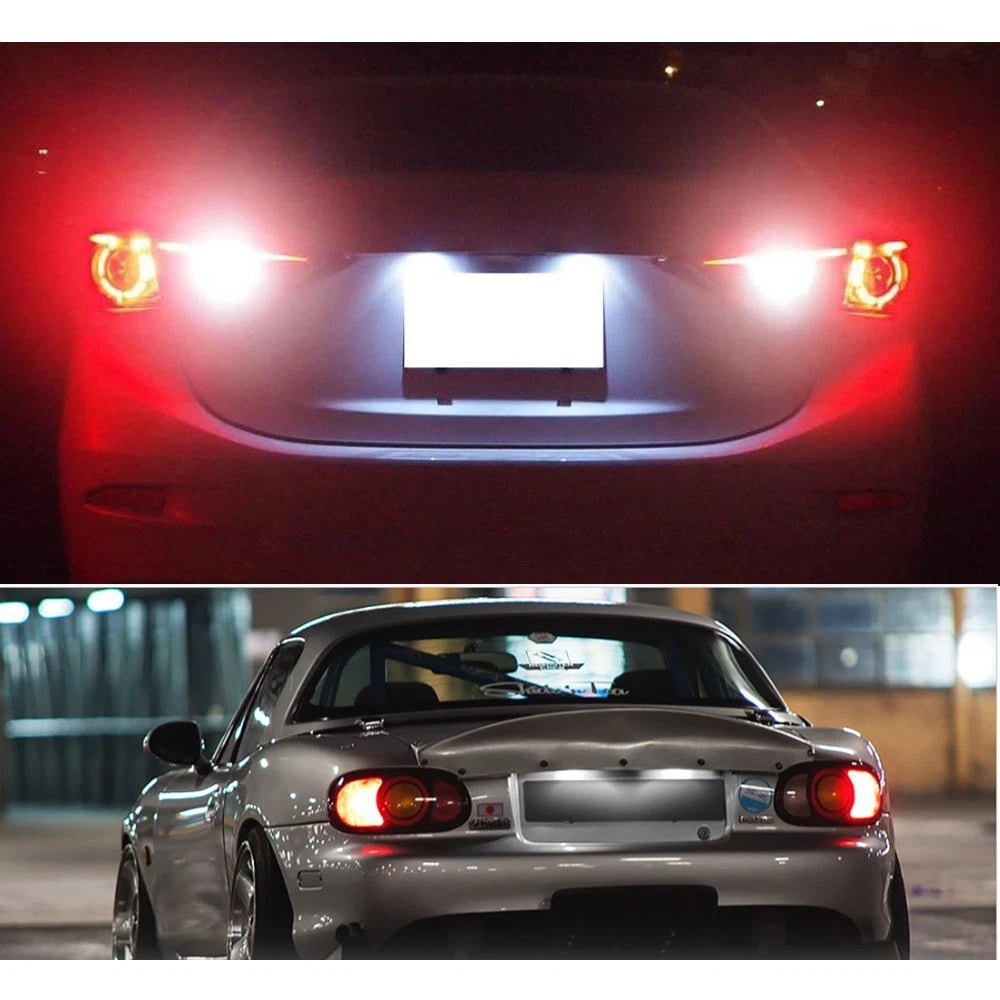 For Mazda Miata Tribute MPV Protege White LED License Plate Lights Lamps EOA 6B93BC-57