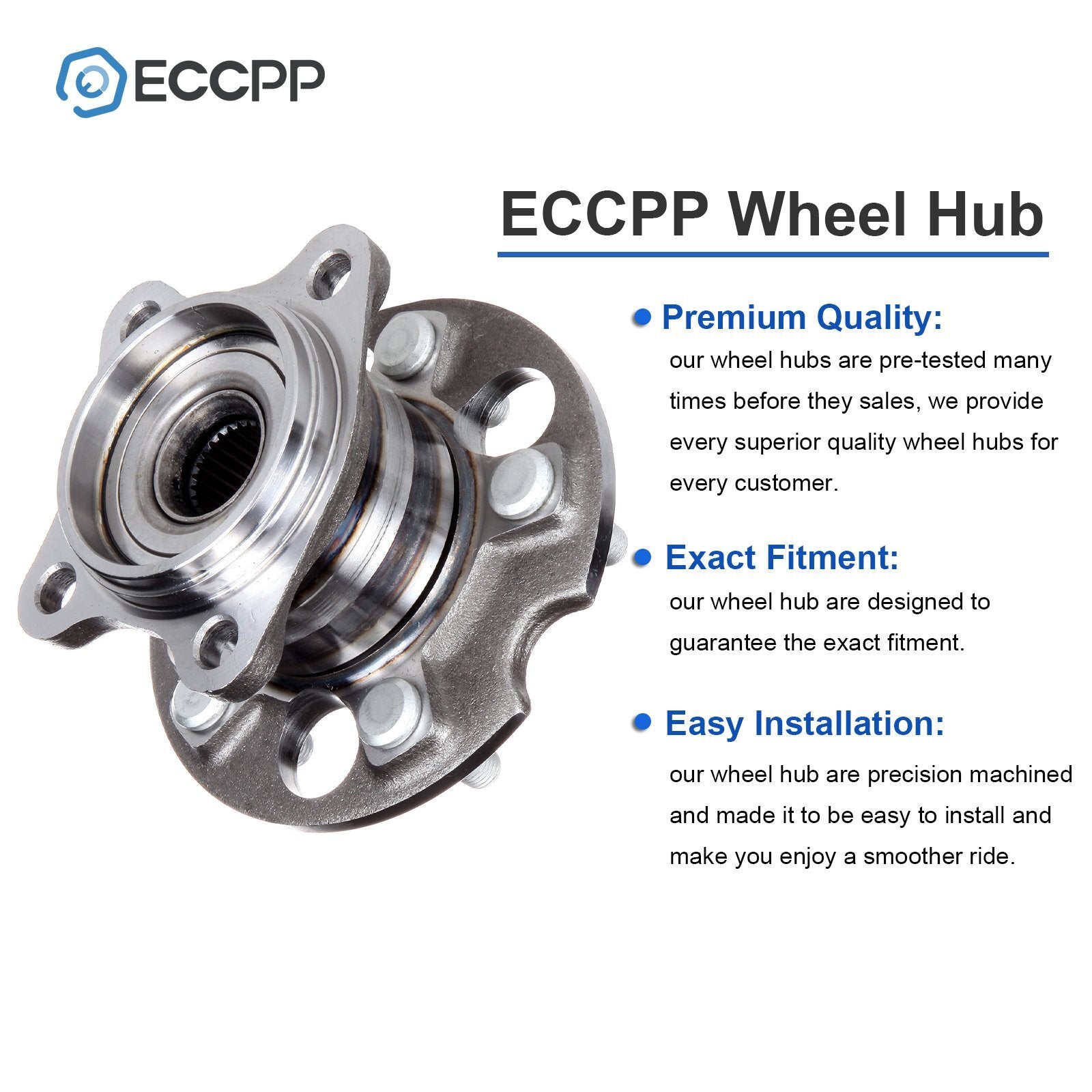 1Pc Wheel Hub Bearing Rear AWD For Toyota Highlander Venza Lexus RX330 RX350 6B93BC-57
